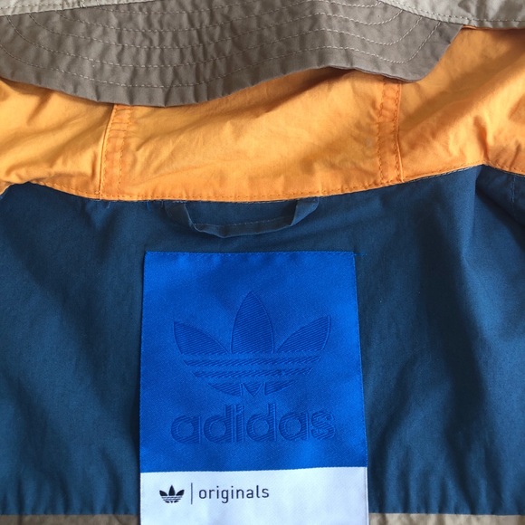 ADIDAS ORIGINALS MEN’s COLOR BLOCK WINDBREAKER/JACKET Size Men’s Small - Picture 5 of 14